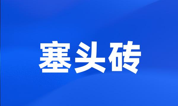 塞头砖