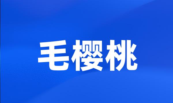 毛樱桃