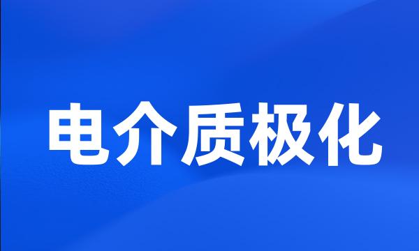 电介质极化