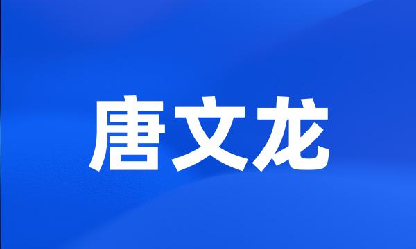 唐文龙