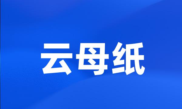 云母纸