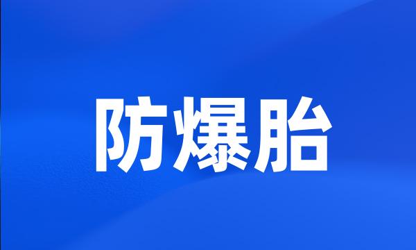 防爆胎