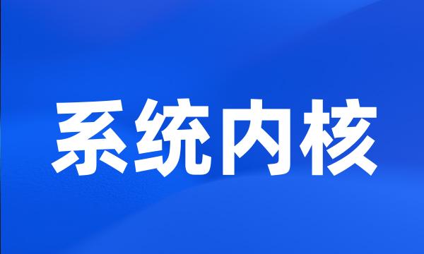 系统内核