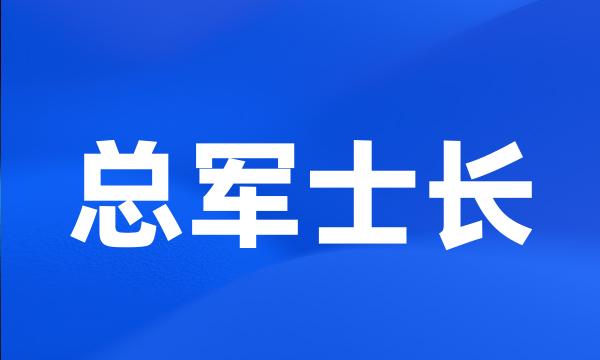 总军士长