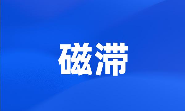 磁滞