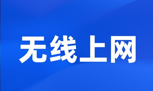 无线上网