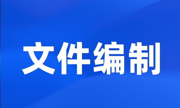 文件编制