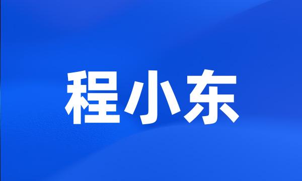 程小东