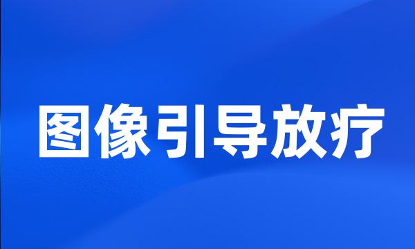 图像引导放疗