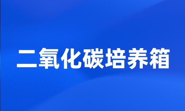 二氧化碳培养箱