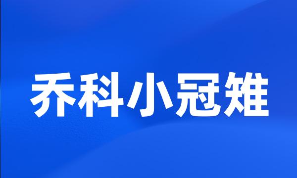 乔科小冠雉