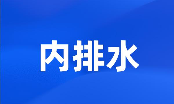 内排水