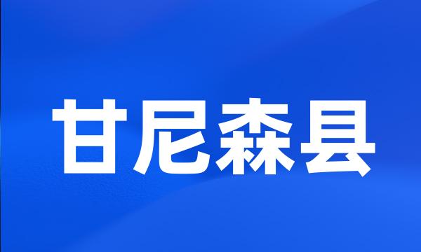 甘尼森县