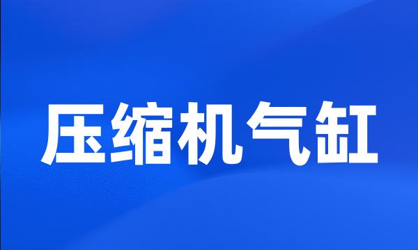 压缩机气缸