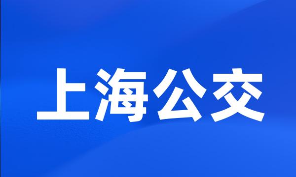 上海公交