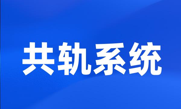 共轨系统