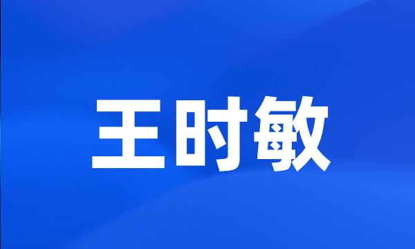 王时敏