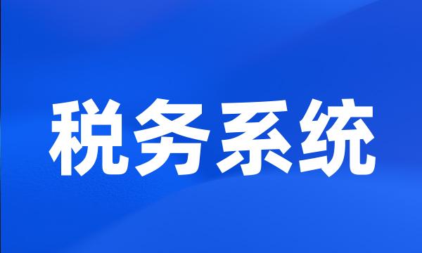 税务系统