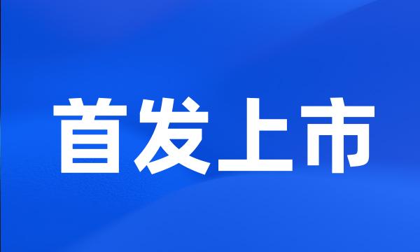 首发上市