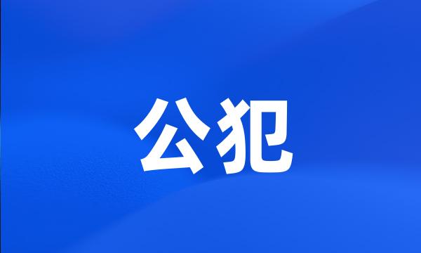 公犯