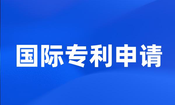 国际专利申请