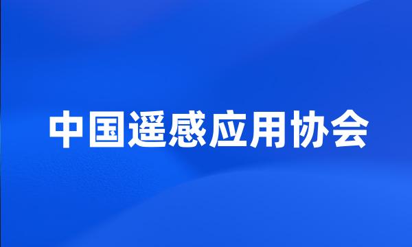 中国遥感应用协会