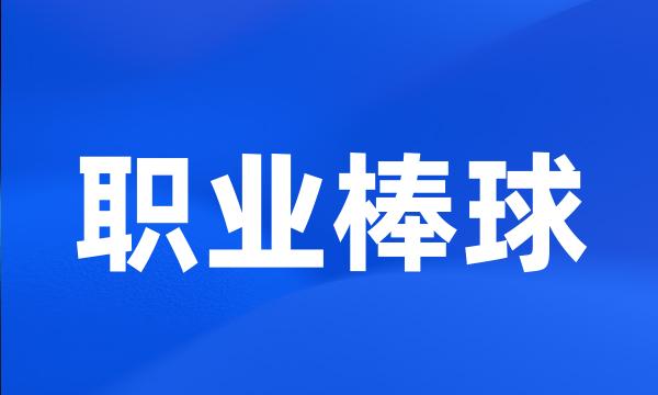 职业棒球