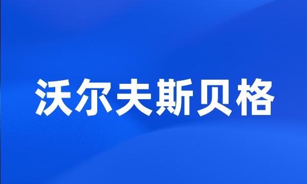 沃尔夫斯贝格