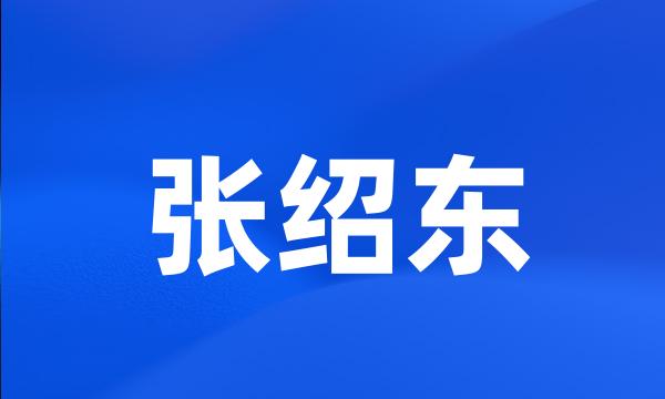 张绍东