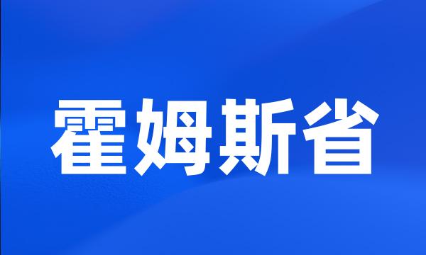 霍姆斯省