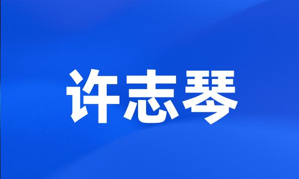 许志琴