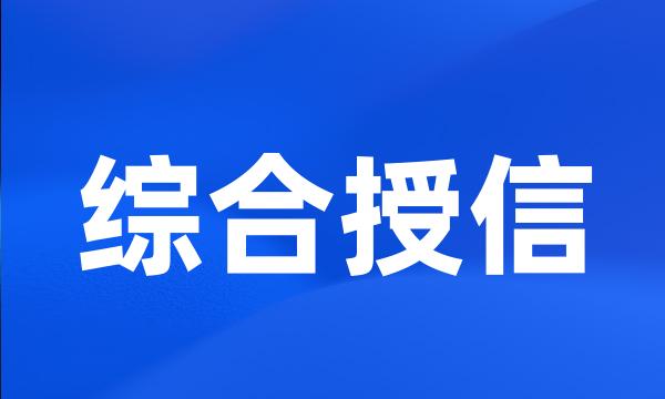 综合授信