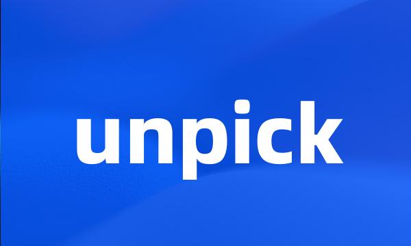 unpick