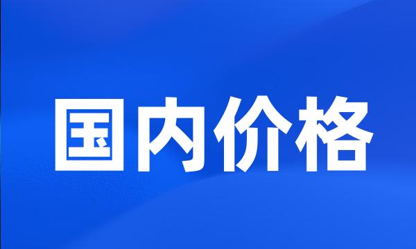 国内价格