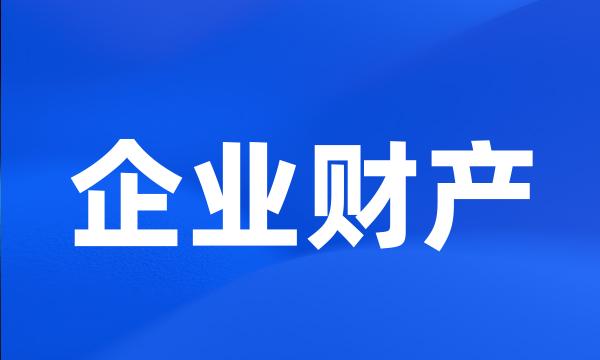 企业财产