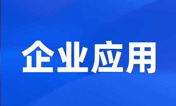 企业应用