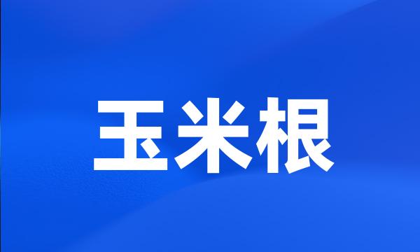 玉米根