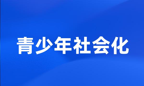 青少年社会化