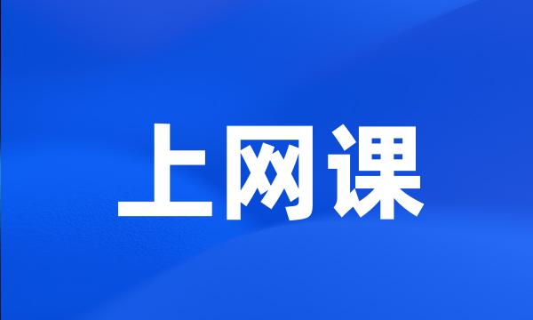 上网课