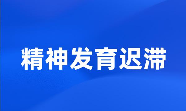 精神发育迟滞