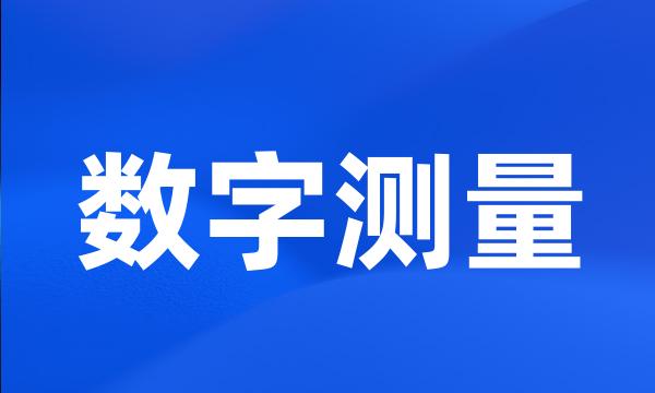 数字测量