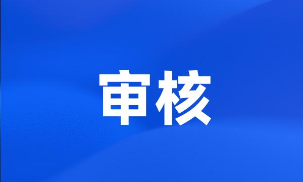 审核