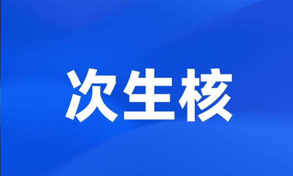 次生核