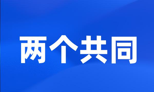 两个共同