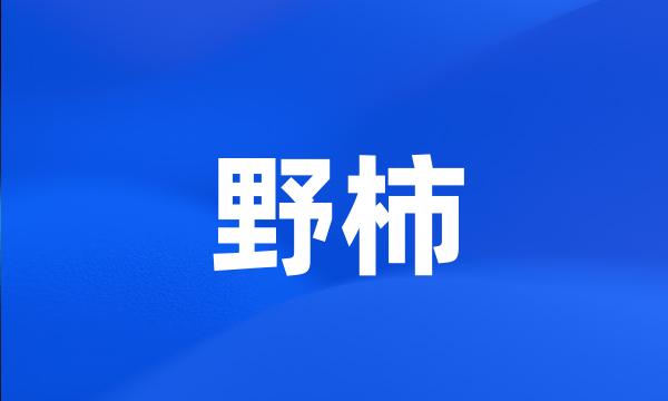 野柿