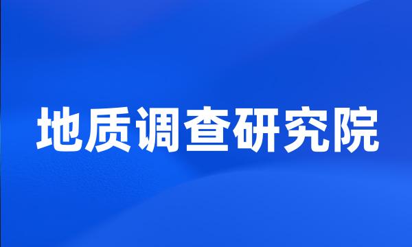 地质调查研究院