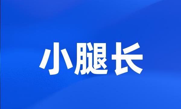 小腿长