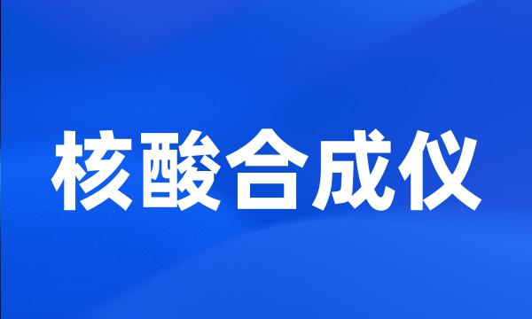 核酸合成仪