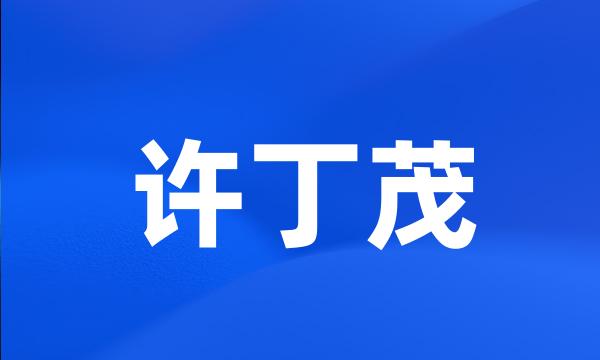 许丁茂