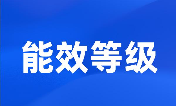 能效等级